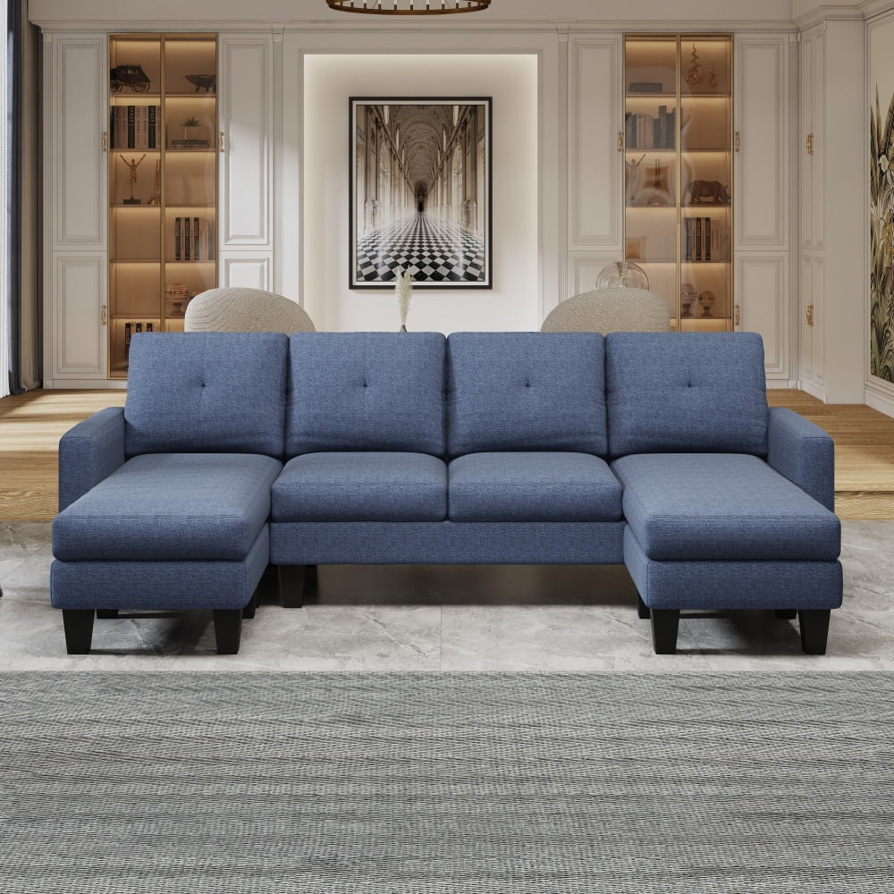 Blue + Linen + Foam + 4 Seat W1669S00004