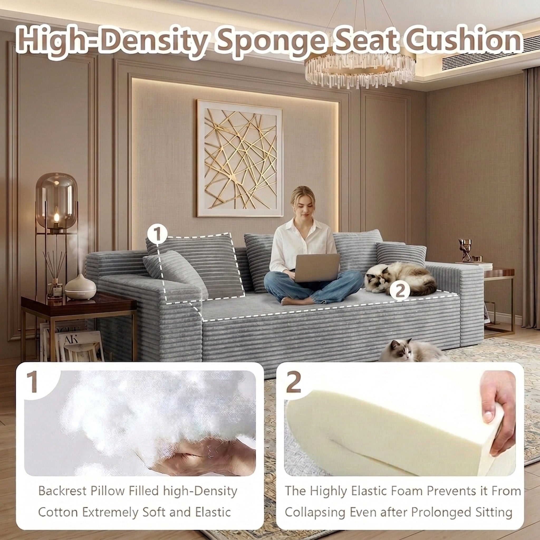Light Gray Square Arms W5571P465272-ZZ/