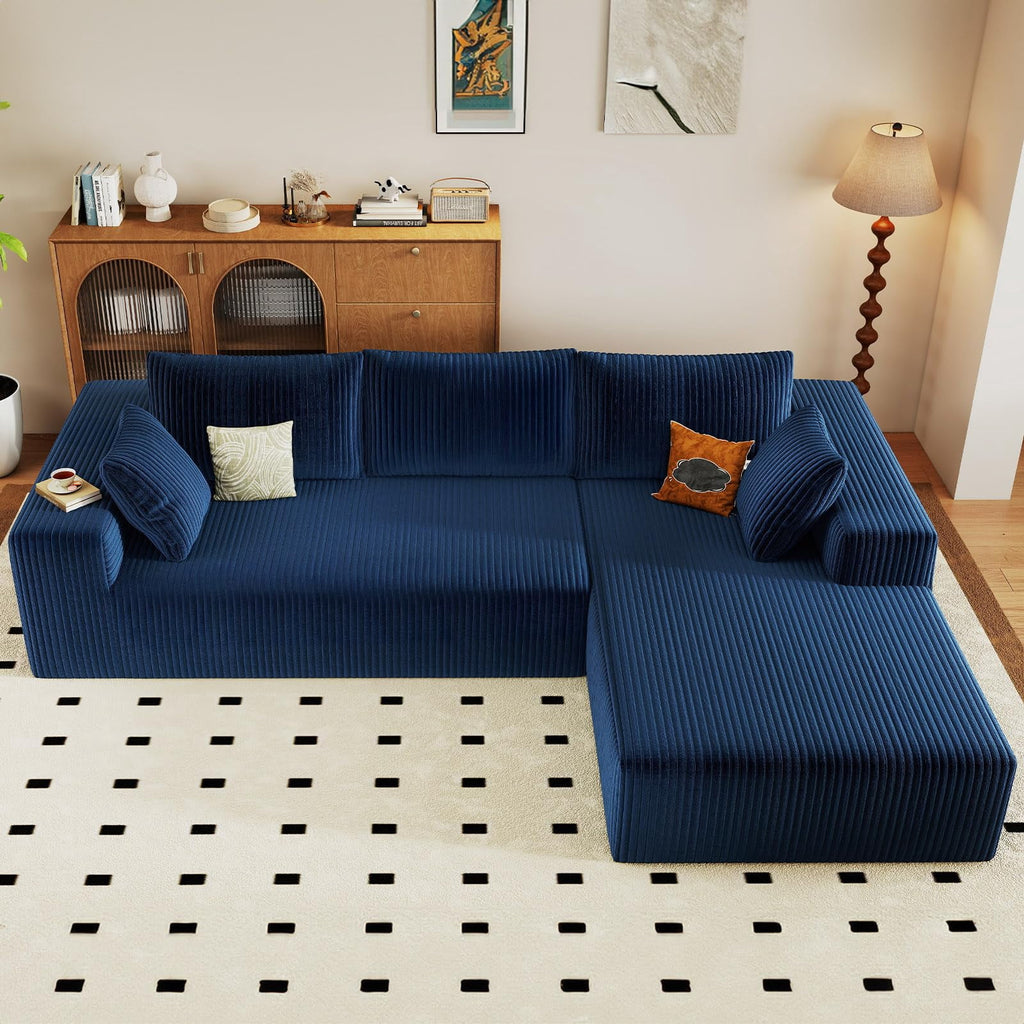 Blue 96" Right Facing Chaise W3315P374750-R