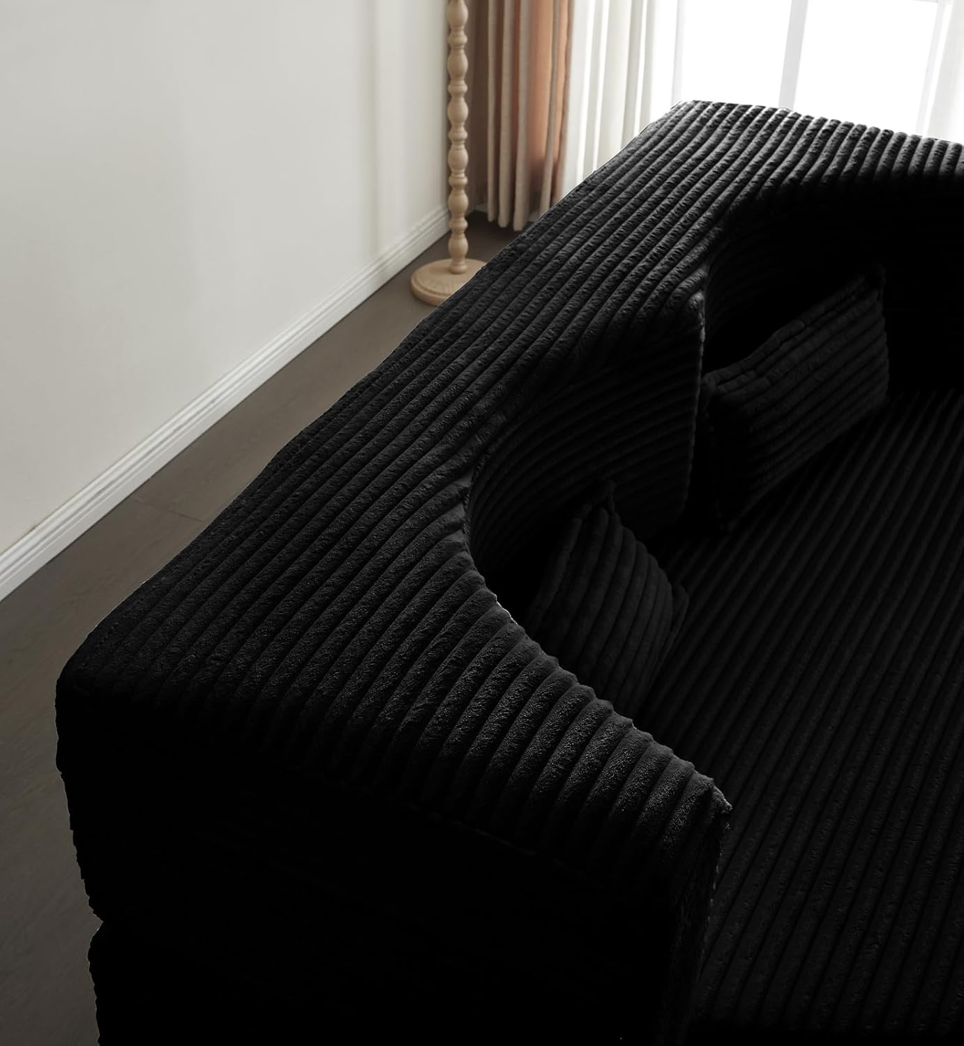 Black Plush Corduroy W1885P347089