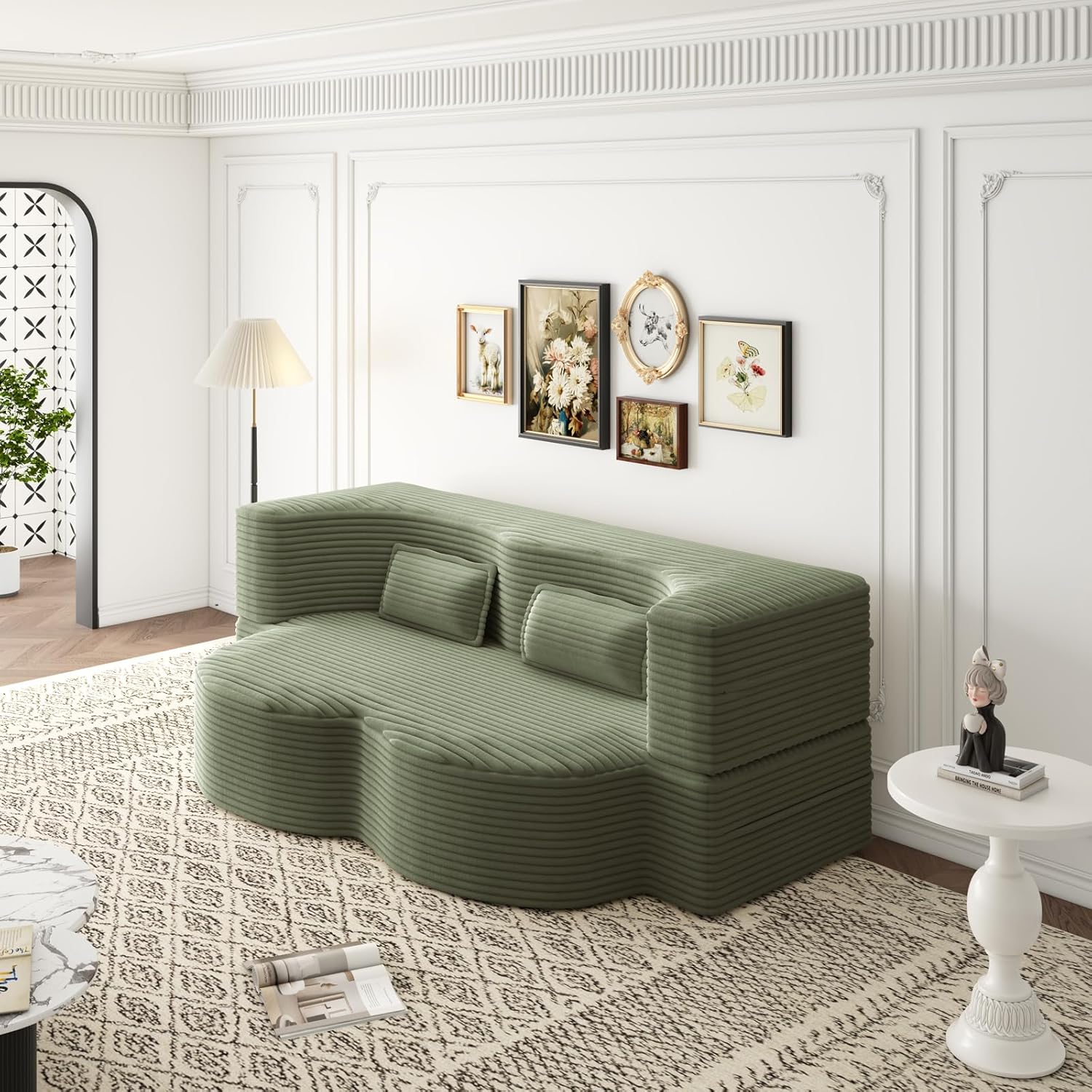 Green Plush Corduroy W1885P369586