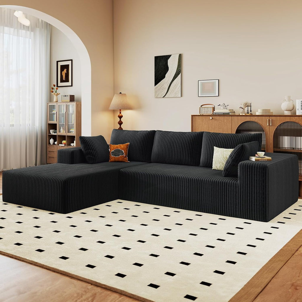 Black Left-facing chaise W5571P500137-ODUWA