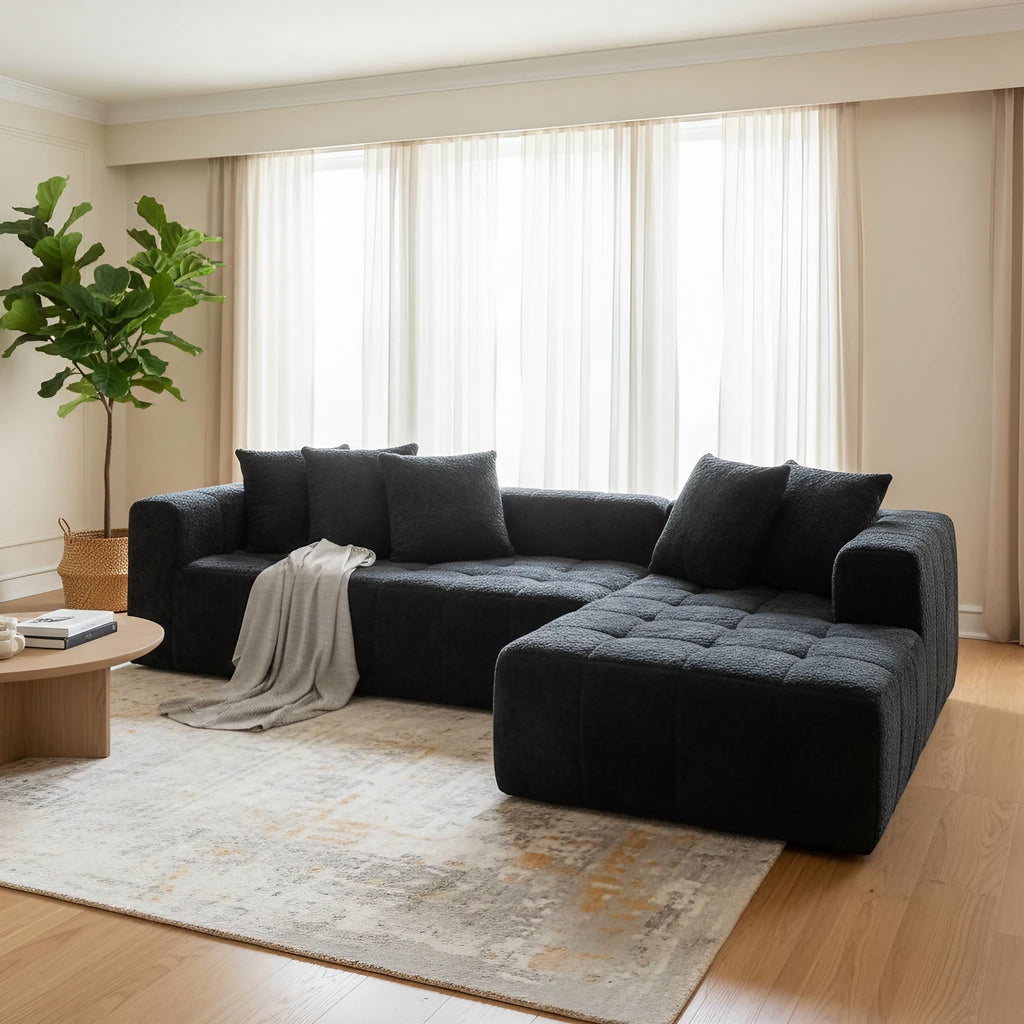 Black Right Chaise W5515S00017