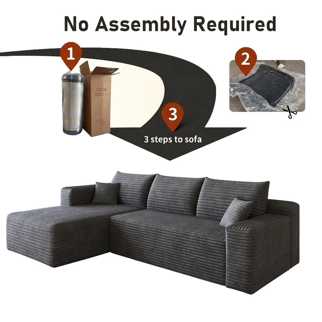 Darkgrey Left Facing Chaise W5571P500143-