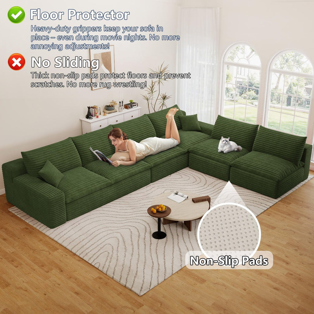 Green U-6 Seater W2824DIY149-Z