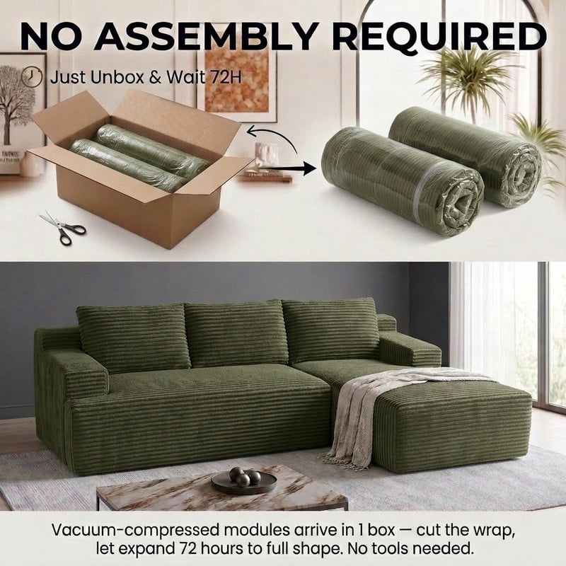 Green Right Facing Chaise W5571P500140gen