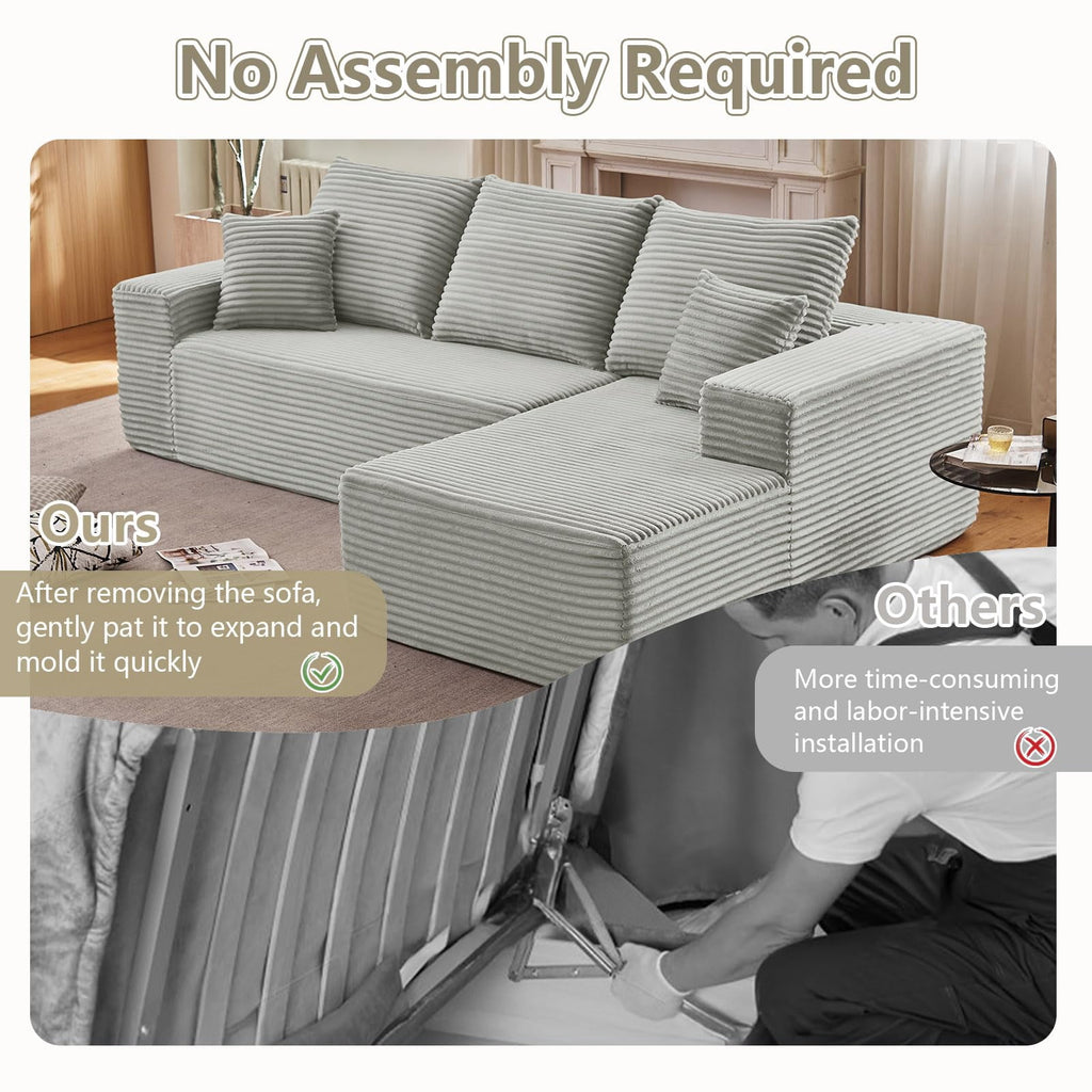 Gray 107" Right Facing Chaise W2824S00038//////