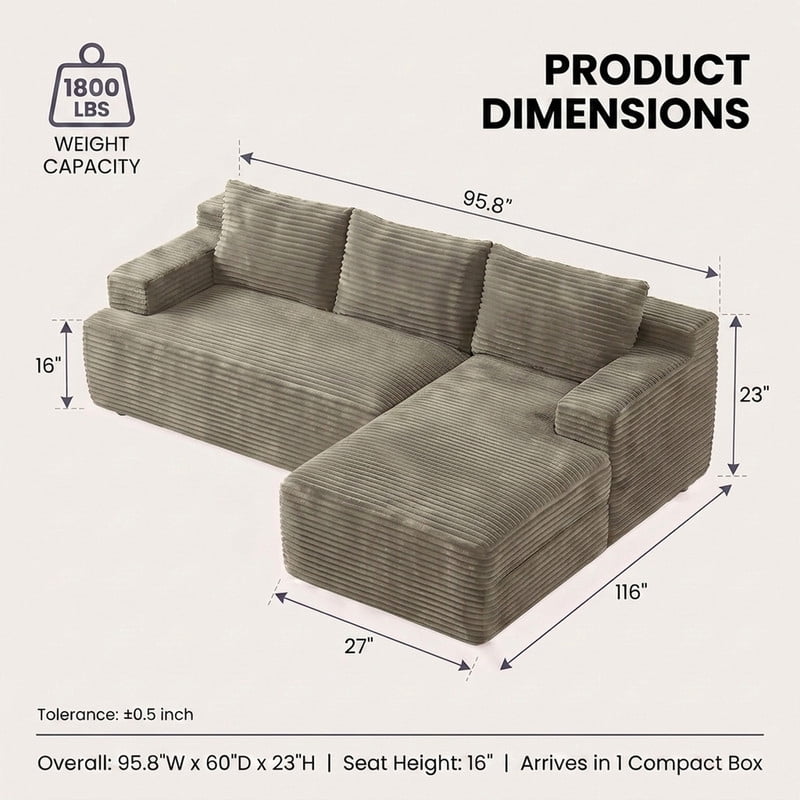 Camel Right Facing Chaise W5571P500144gen