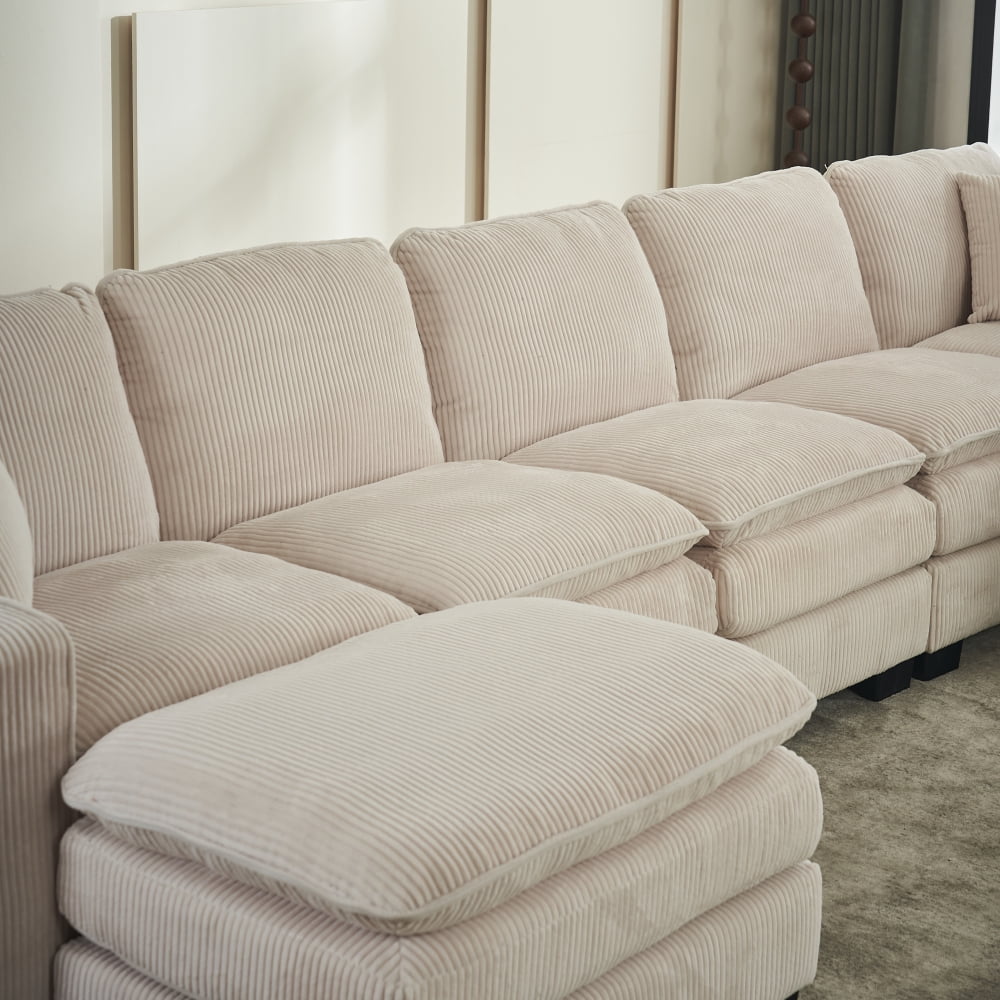 White + Corduroy + 7 Seat W2363S00039