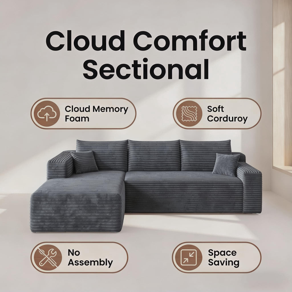 Darkgrey Left Facing Chaise W5571P500143-