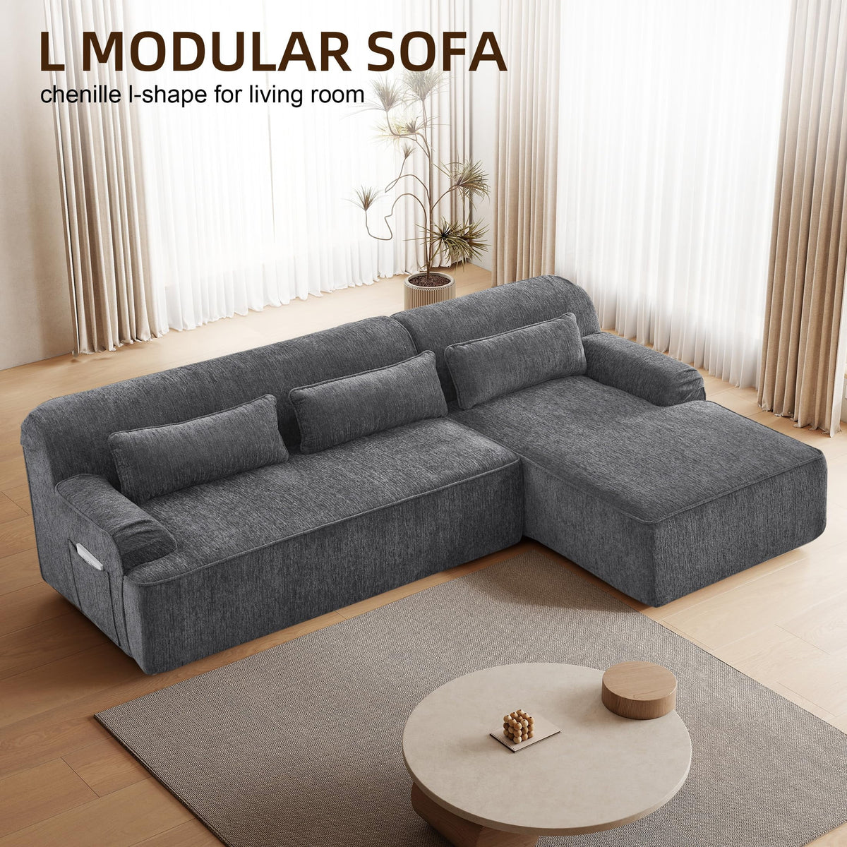 Gray Right Facing Chaise W2339S00070